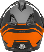 Load image into Gallery viewer, GMAX GM-11 DUAL-SPORT SCUD HELMET MATTE BLACK/ORANGE/GREY XL G1113137