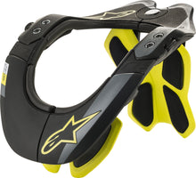 Load image into Gallery viewer, ALPINESTARS BNS TECH-2 NECK SUPPORT BLACK/YELLOW XS-MD 6500019-155-XS/M