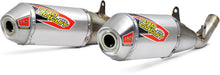 Load image into Gallery viewer, PRO CIRCUIT T-6 SS DUAL SLIP-ONS CRF450R '17-18 450RX '17-18 0111745A2