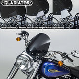 NATIONAL CYCLE GLADIATOR WINDSHIELD W/CHROME MOUNTS (DARK TINT) N2713