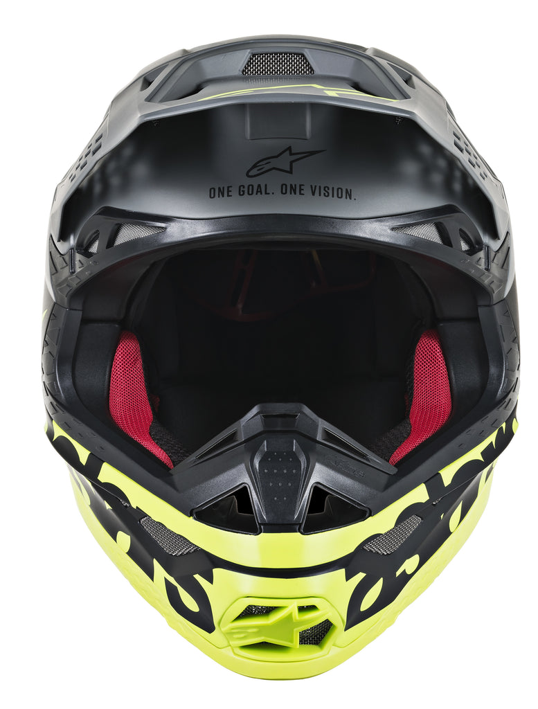 ALPINESTARS S.TECH S-M8 RADIUM HELMET BLACK/GREY/YELLOW 2X 8301519-1305-2X