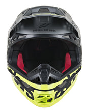 Load image into Gallery viewer, ALPINESTARS S.TECH S-M8 RADIUM HELMET BLACK/GREY/YELLOW XS 8301519-1305-XS