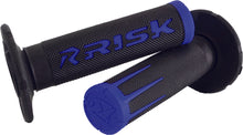 Load image into Gallery viewer, RISK RACING FUSION 2.0 MOTORCYCLE GRIPS BLUE 285