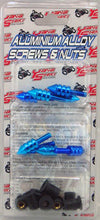 Load image into Gallery viewer, YANA SHIKI W/S SPIKED BOLT KIT BLUE YNSKWS1133