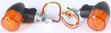 K&S STYLE 2 LED TURN SIGNAL BLACK W/AMBER LENS 26-8333BK
