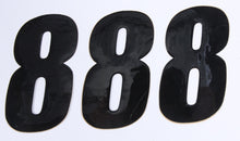 Load image into Gallery viewer, D'COR NUMBER 8 BLACK 4" 3/PK 45-24-8