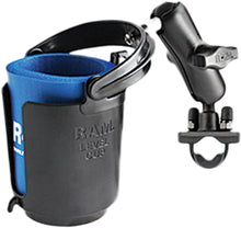 Load image into Gallery viewer, RAM SELF-LEVELING CUP HOLDER &amp; COZY W/ZINC COATED U-BOLT BASE RAM-B-132R