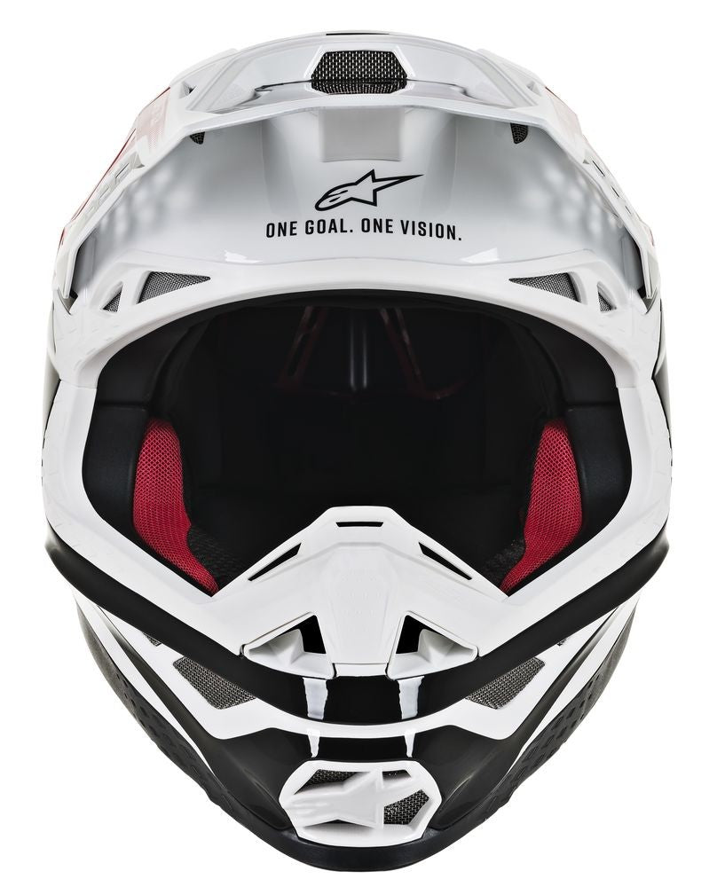ALPINESTARS S.TECH S-M8 TRIPLE HELMET RED/WHITE XS 8301319-3182-XS