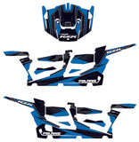 D'COR POL RZR COMPLETE GRAPHIC KIT BLUE/BLACK 20-60-108