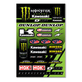 D'COR MONSTER KAW DECAL SHT12MIL MONSTER KAW RACING DECAL SHEET 40-20-117