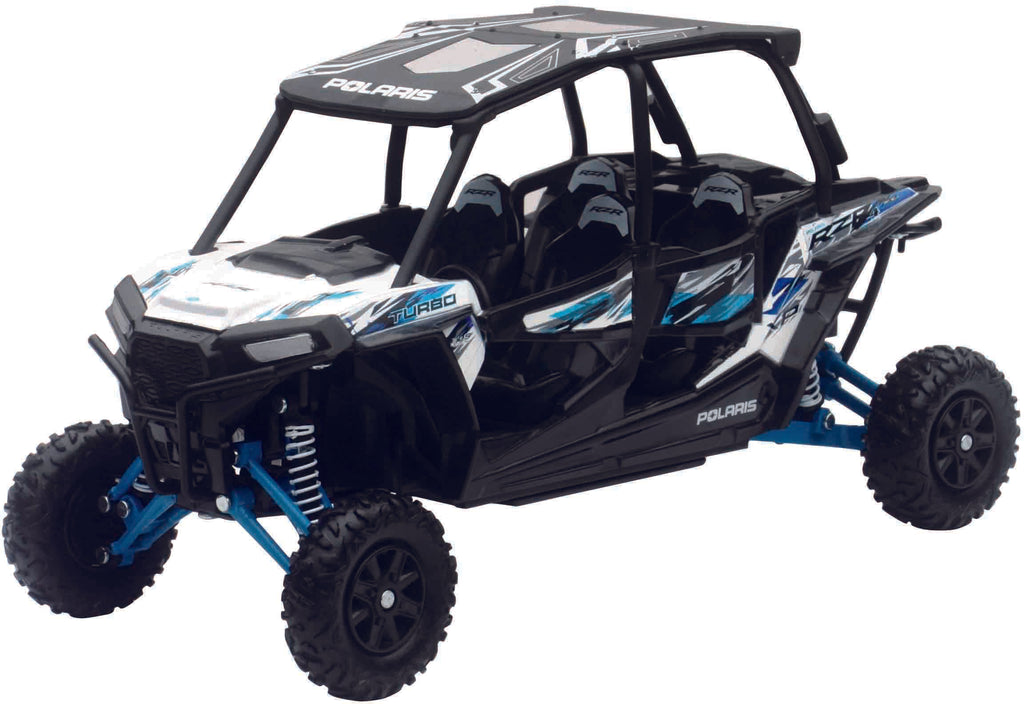 NEW-RAY REPLICA 1:18 UTV POLARIS RZR 4 TURBO XP WHITE 57843B