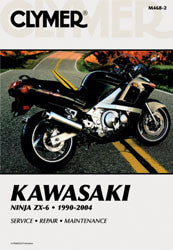 CLYMER REPAIR MANUAL KAW ZX6 CM468-2-atv motorcycle utv parts accessories gear helmets jackets gloves pantsAll Terrain Depot