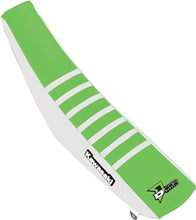 Load image into Gallery viewer, D'COR SEAT COVER GREEN/WHITE GREEN RIBS KX450 30-20-479