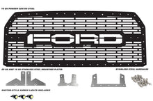 Load image into Gallery viewer, 1 Piece Grille with 3 Raptor Style Lights for Ford F150 2015-2017 - FORD-atv motorcycle utv parts accessories gear helmets jackets gloves pantsAll Terrain Depot