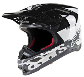 ALPINESTARS S.TECH S-M8 RADIUM HELMET WHITE/BLACK/GREY SM 8301519-2182-S