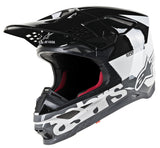 ALPINESTARS S.TECH S-M8 RADIUM HELMET WHITE/BLACK/GREY 2X 8301519-2182-2X