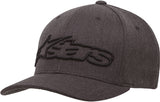 ALPINESTARS BLAZE FLEXFIT HAT DARK GREY/BLACK SM/MD 1039-81005-1751-S/M