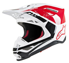 Load image into Gallery viewer, ALPINESTARS S.TECH S-M8 TRIPLE HELMET RED/WHITE XS 8301319-3182-XS