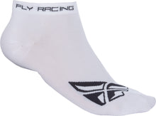 Load image into Gallery viewer, FLY RACING NO SHOW SOCKS WHITE/BLACK LG/XL 350-0394L