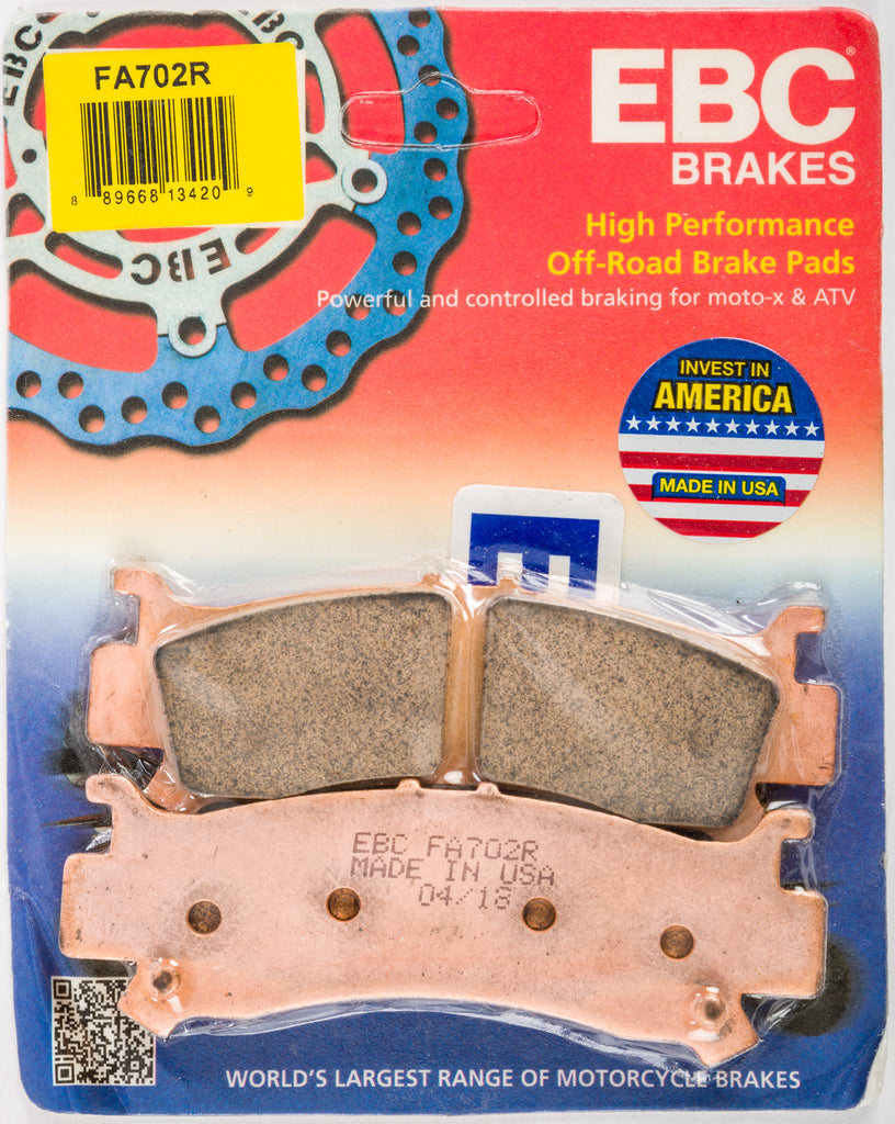 EBC BRAKE PADS FA702R