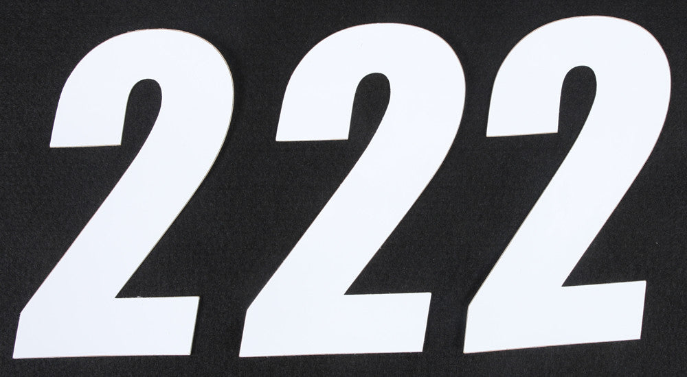D'COR NUMBER 2 WHITE 6" 3/PK 45-16-2
