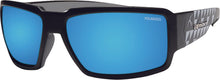Load image into Gallery viewer, BOMBER BOOGIE BOMB EYEWEAR MATTE BLACK W/ICE BLUE POLARIZED BG111-ICE-M