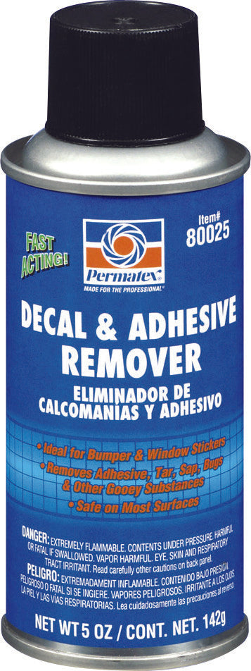 PERMATEX DECAL & ADHESIVE REMOVER 5OZ 80025
