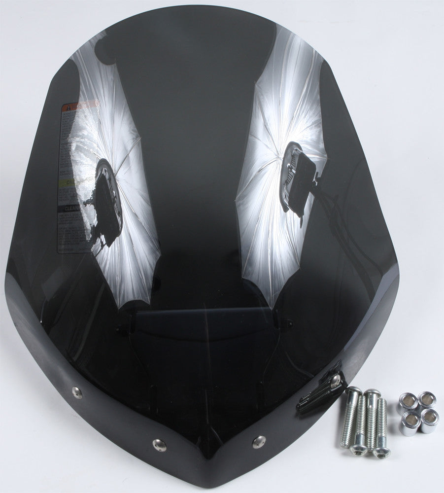 NATIONAL CYCLE GLADIATOR WINDSHIELD W/CHROME MOUNTS (DARK TINT) N2711