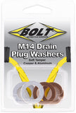 BOLT CRUSH WASHERS 14X22.3MM 10/PK 5 ALUMINUM & 5 COPPER DPWM14.223-10