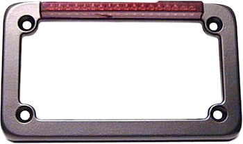 SDC LED LICENSE PLATE FRAME BLACK W/RED LENS 02003-atv motorcycle utv parts accessories gear helmets jackets gloves pantsAll Terrain Depot