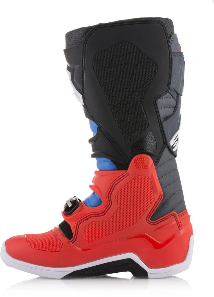 ALPINESTARS TECH 7 BOOTS RED/GREY/BLACK SZ 16 2012014-3711-16