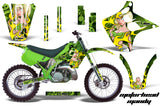Dirt Bike Graphics Kit Decal Wrap For Kawasaki KX125 KX250 1990-1991 MOTO MANDY GREEN