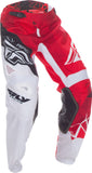 FLY RACING KINETIC CRUX PANT RED/WHITE SZ 40 370-53240