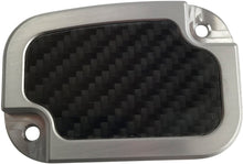Load image into Gallery viewer, BRASS BALLS MASTER CYL COVER CARBON NATURAL FLH FLT 13-17 BB08-229