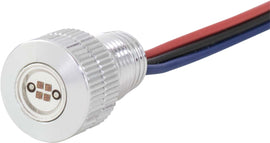 BAGGERNATION LIGHTNING BOLTS RED LED SILVER BOLTS-BRK-S