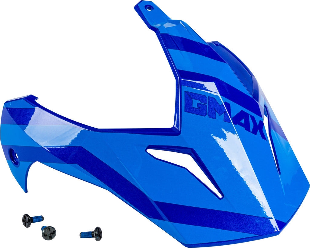 GMAX VISOR W/SCREWS TRAPPER BLUE/GREY GM-11S G011103