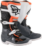 ALPINESTARS TECH 7S BOOTS BLK/GRY/WHT/FLUO ORG SZ 03 2015017-1124-03