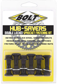BOLT SPROCKET FASTENERS BLACK 6/PK 2008-HS.B