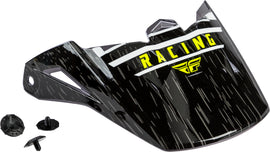 FLY RACING KINETIC K120 HELMET VISOR BLACK/WHITE/HI-VIS 73-88173