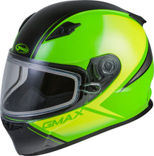 Load image into Gallery viewer, GMAX FF-49S FULL-FACE HAIL SNOW HELMET NEON GRN/HI-VIS/BLK 2X G2495678