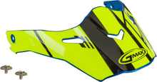 Load image into Gallery viewer, GMAX VISOR W/SCREWS EPIC BLUE/HI-VIS/BLACK AT-21S/Y G021073