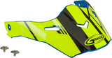 GMAX VISOR W/SCREWS EPIC BLUE/HI-VIS/BLACK AT-21S/Y G021073