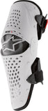 ALPINESTARS SX-1 KNEE GUARDS WHITE/BLACK 2X 6506316-21-XXL