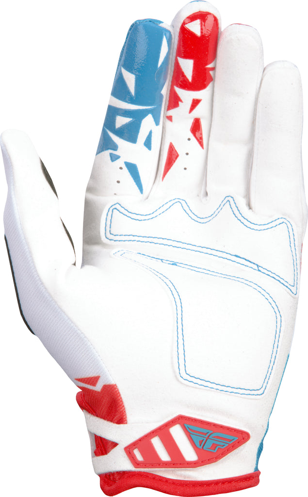 FLY RACING KINETIC GLOVE RED/WHITE/BLUE SZ 6 YL 370-41106-atv motorcycle utv parts accessories gear helmets jackets gloves pantsAll Terrain Depot