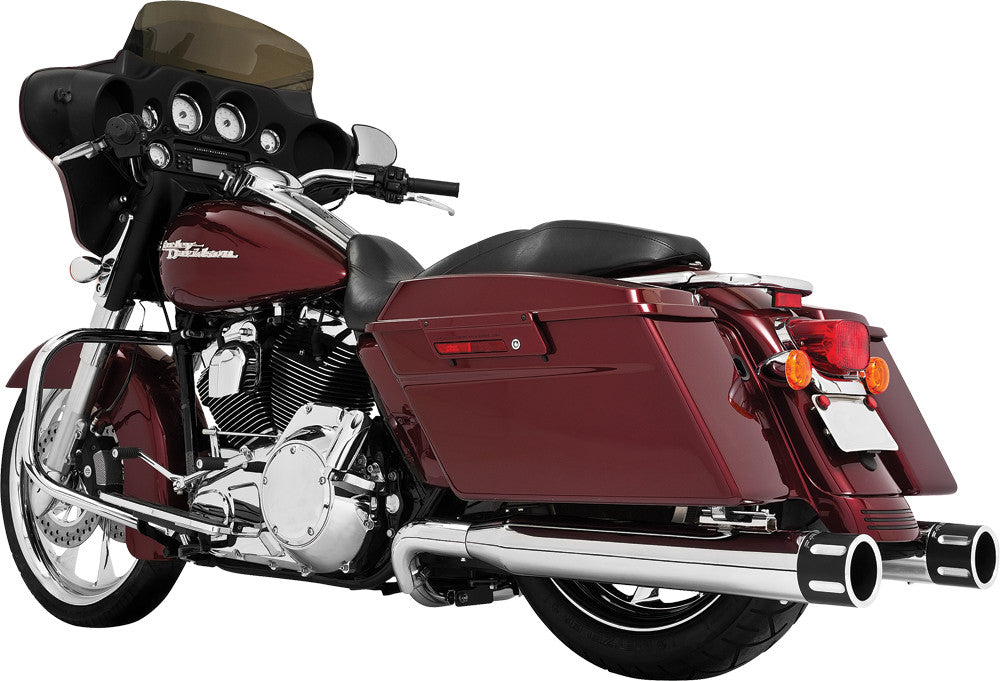 FREEDOM EAGLE SLIP-ON 4.5" CHROME W/BLACK TIP FLT HD00374