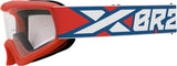 EKS BRAND YOUTH XGROM RED/WHITE/BLUE CLEAR LENS 067-30305