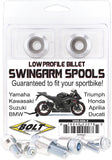 BOLT SWINGARM SPOOLS SILVER 2009-SSS.S