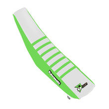Load image into Gallery viewer, D'COR SEAT COVER GREEN/WHITE GREEN RIBS KXF250/450 30-20-464