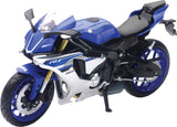 NEW-RAY REPLICA 1:12 SUPER SPORT BIKE 16 YAMAHA YXF-R1 BLUE 57803A