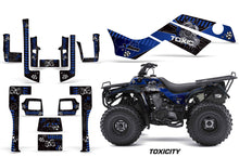Load image into Gallery viewer, ATV Graphics Kit Quad Decal Sticker Wrap For Kawasaki Bayou 250 2003-2011 TOXIC BLUE BLACK-atv motorcycle utv parts accessories gear helmets jackets gloves pantsAll Terrain Depot